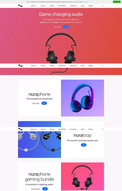 Nice web design by nuraphone